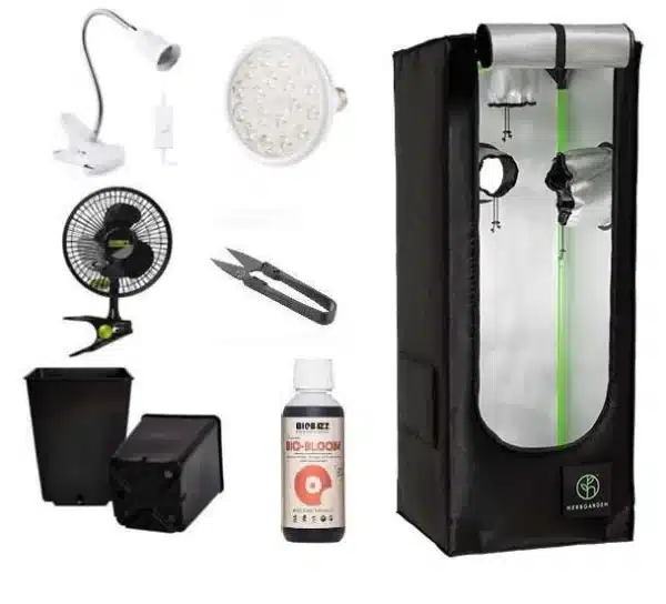 Growbox mini Zestaw Herbgarden 35x35x90 + Żarówka LED